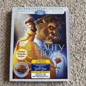 Disney Beauty and the Beast 25th Anniversary Blu-ray + DVD